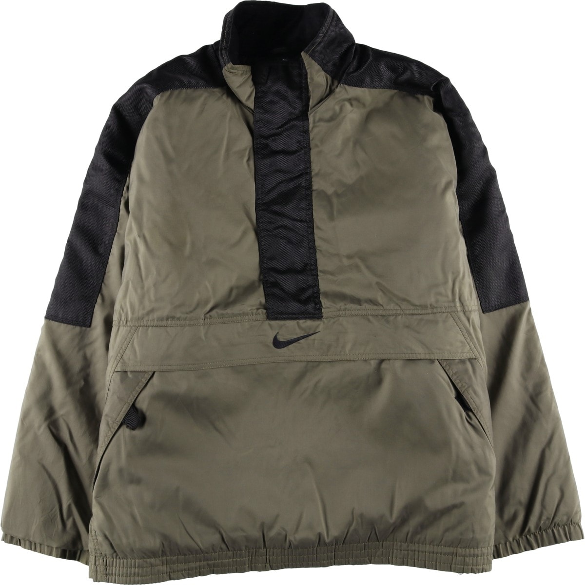古着 90年代 ナイキ NIKE 中綿入り ハーフジップ ナイロンプルオーバー メンズXL相当/eaa607296