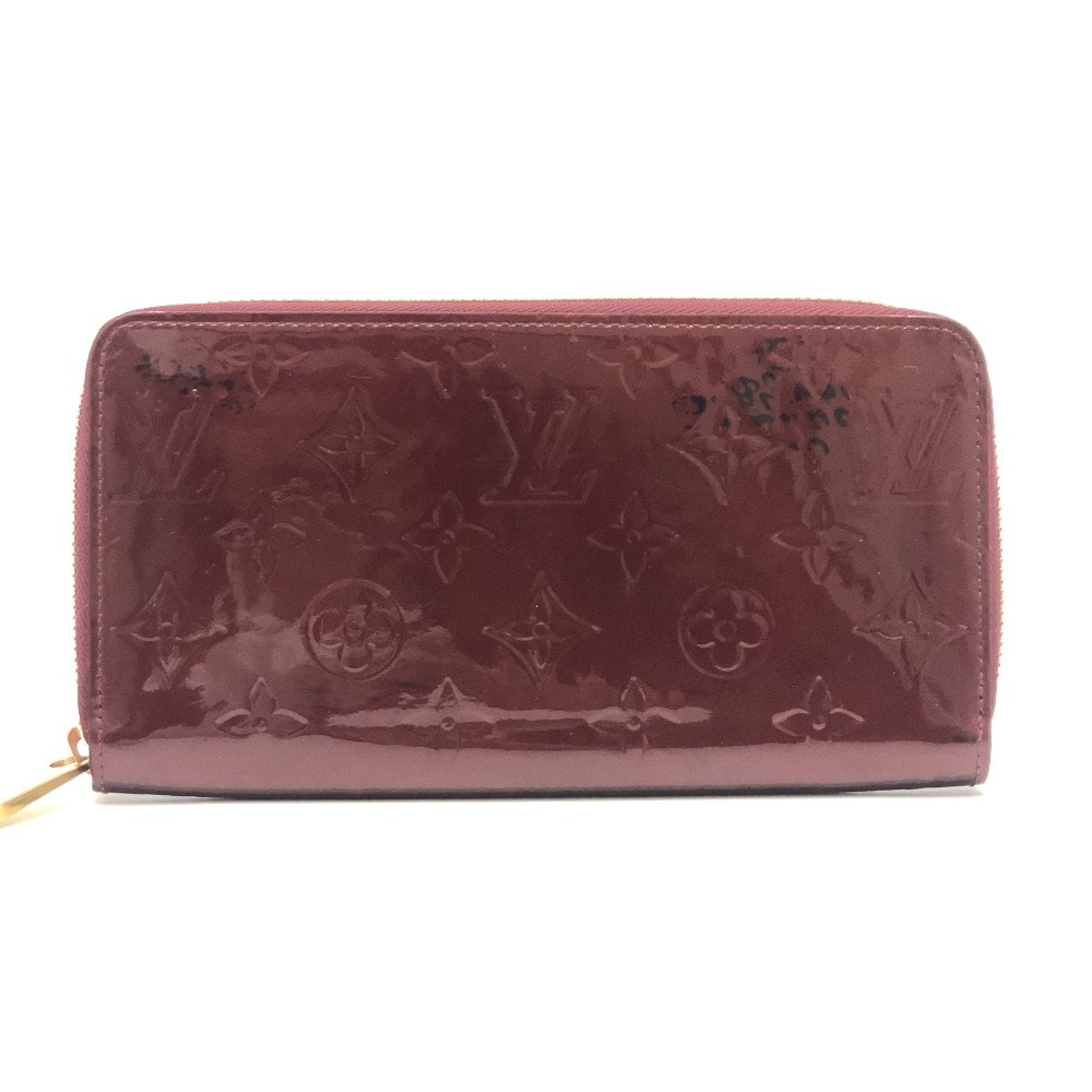 ルイヴィトン LOUIS VUITTON ジッピーウォレット M93522 ラウンドファスナー ロングウォレット 長財布 モノグラムヴェルニ アマラント