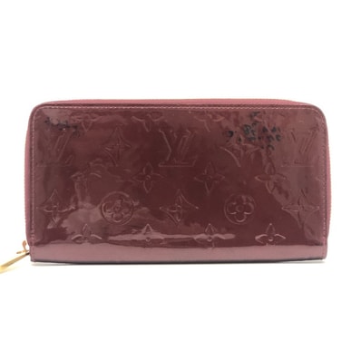 ルイヴィトン LOUIS VUITTON ジッピーウォレット M93522 ラウンドファスナー ロングウォレット 長財布 モノグラムヴェルニ アマラント