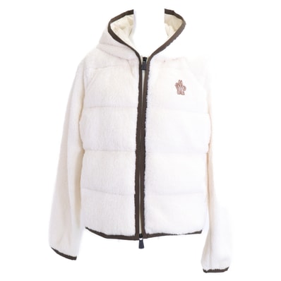モンクレール GRENOBLE グルノーブル【美品/25年製】K20988G00022 MAGLIA CARDIGAN 一部ダウン入り フーディフリースジャケット L