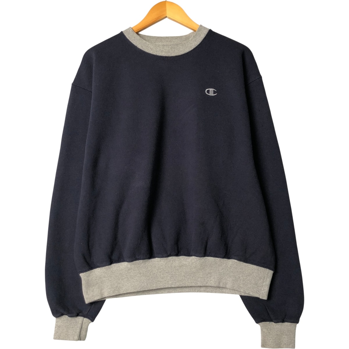 古着 チャンピオン Champion ECO AUTHENTIC ワンポイントロゴスウェットシャツ トレーナー メンズL相当/eaa586031