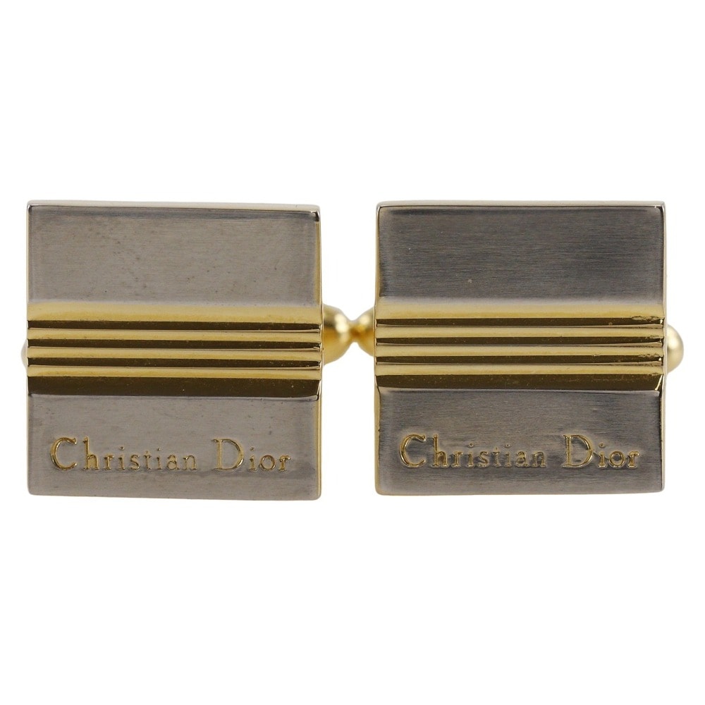 クリスチャンディオール ロゴ スクエア メンズカフス