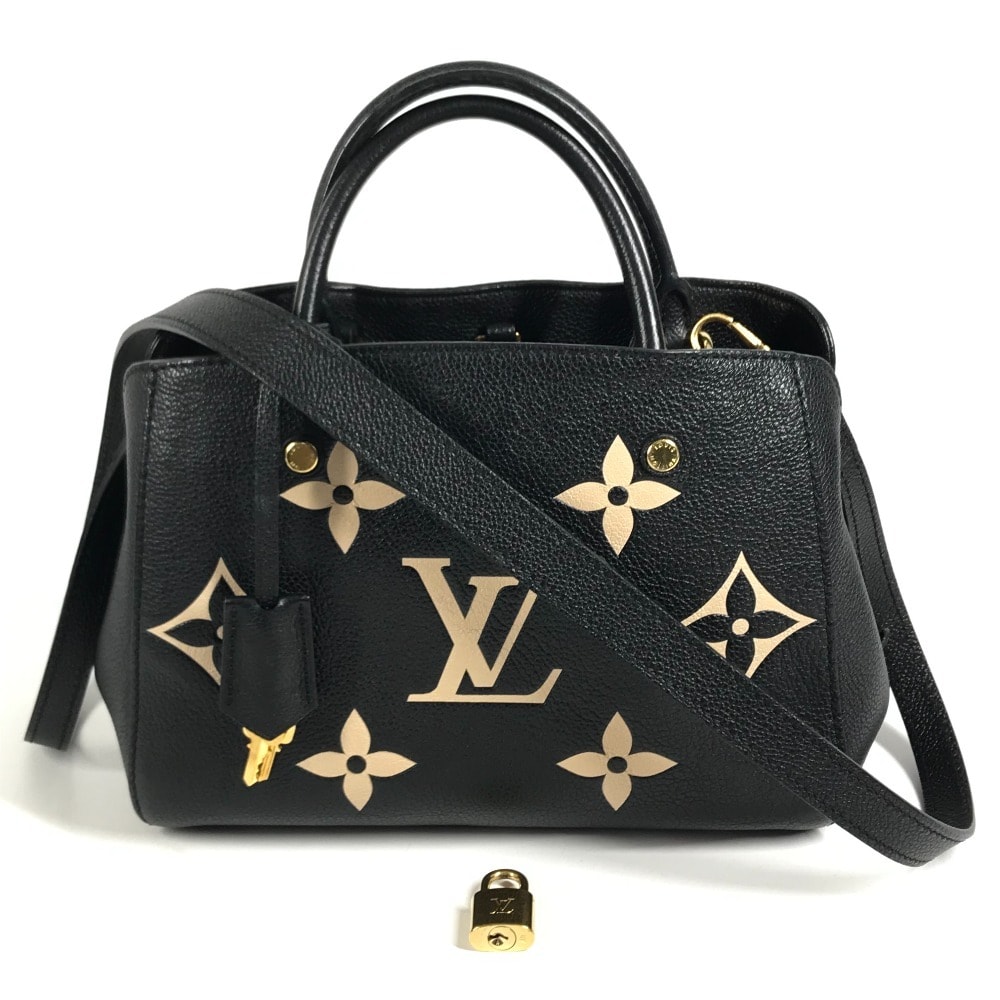 ルイヴィトン LOUIS VUITTON モンテーニュ BB モンテーニュBB M45778 モノグラムアンプラント 2WAYバッグ カバン 肩掛け 斜め掛け ショルダーバッグ ハンドバッグ モノグラムアンプラントレザー ノワール ブラック