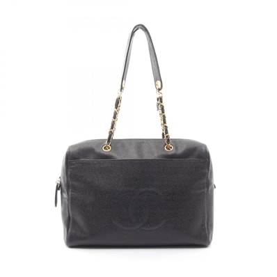 シャネル CHANEL ココマーク ショルダーバッグ バッグ キャビアスキン(グレインドカーフ) レディース ブラック系 【中古】