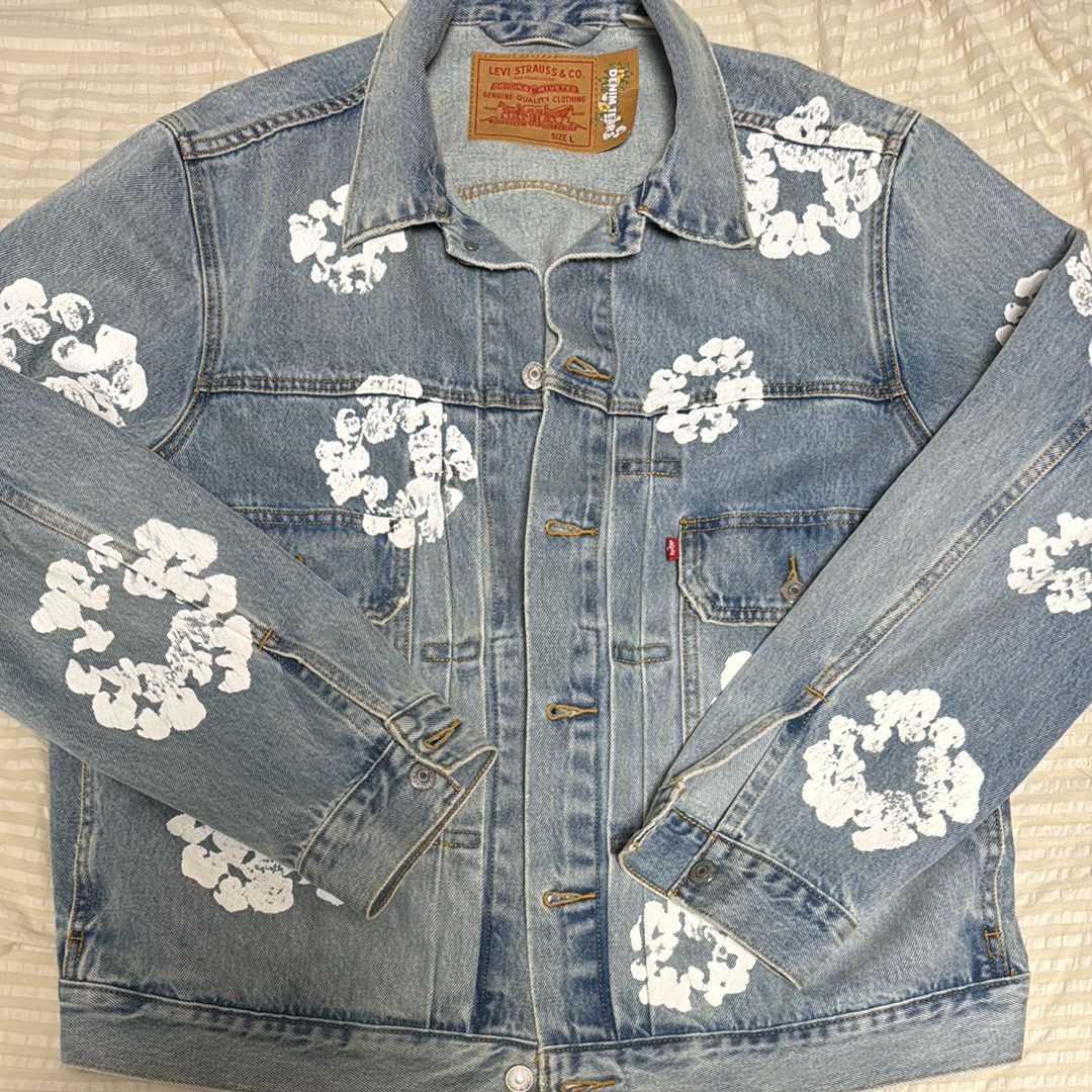 LEVI'S x Denim Tears Type-2 All Over Wreath "Light Wash"