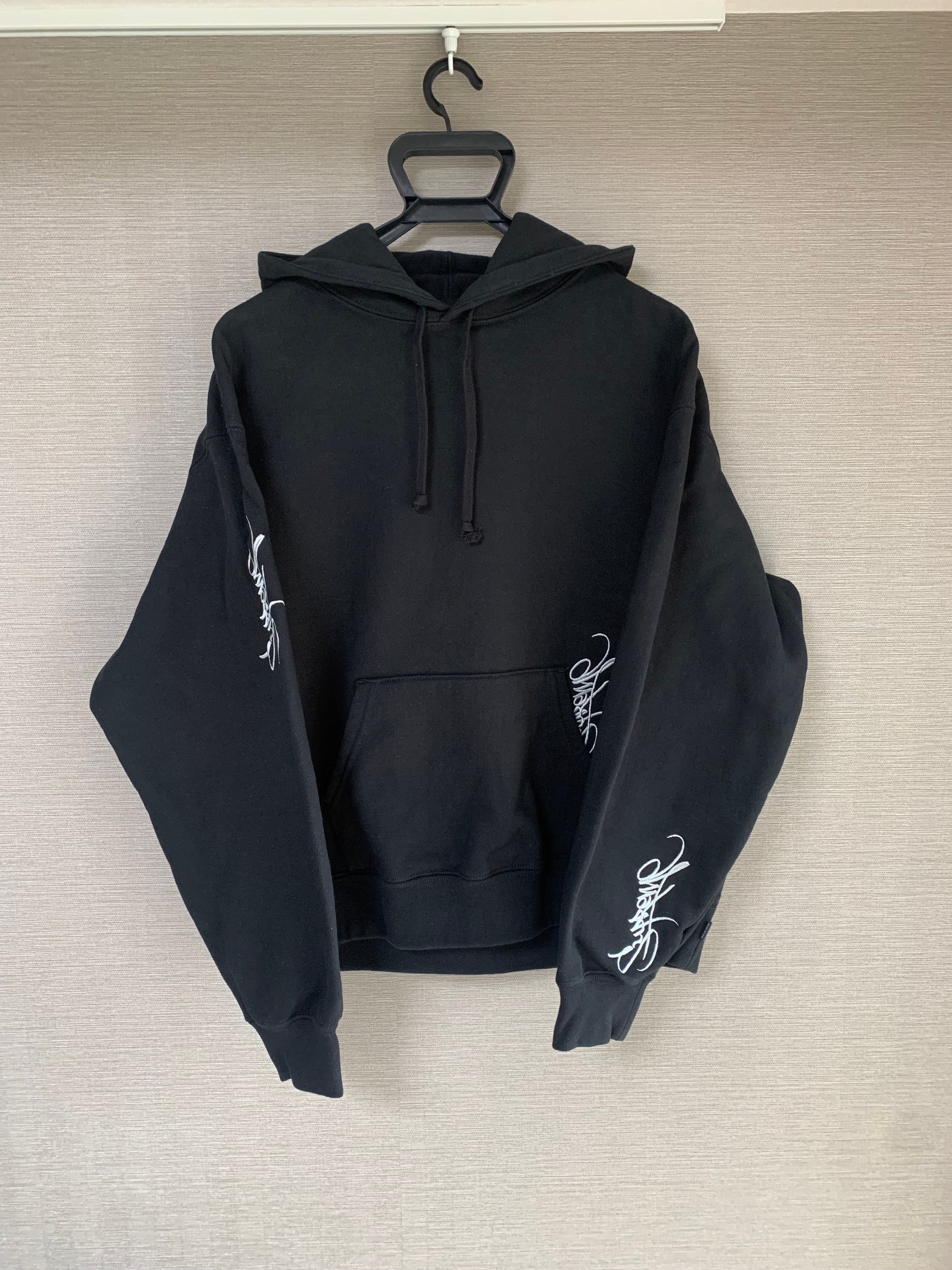 Supreme Tag Hooded Sweatshirt "Black"