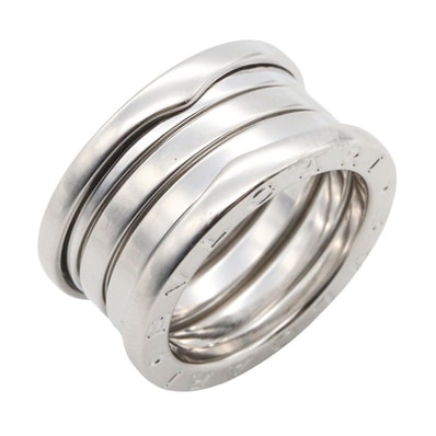 ブルガリ BVLGARI B-zero1 ビーゼロワン リング 4バンド リング・指輪 ジュエリー K18WG(ホワイトゴールド) メンズ レディース シルバー系 346594 【中古】
