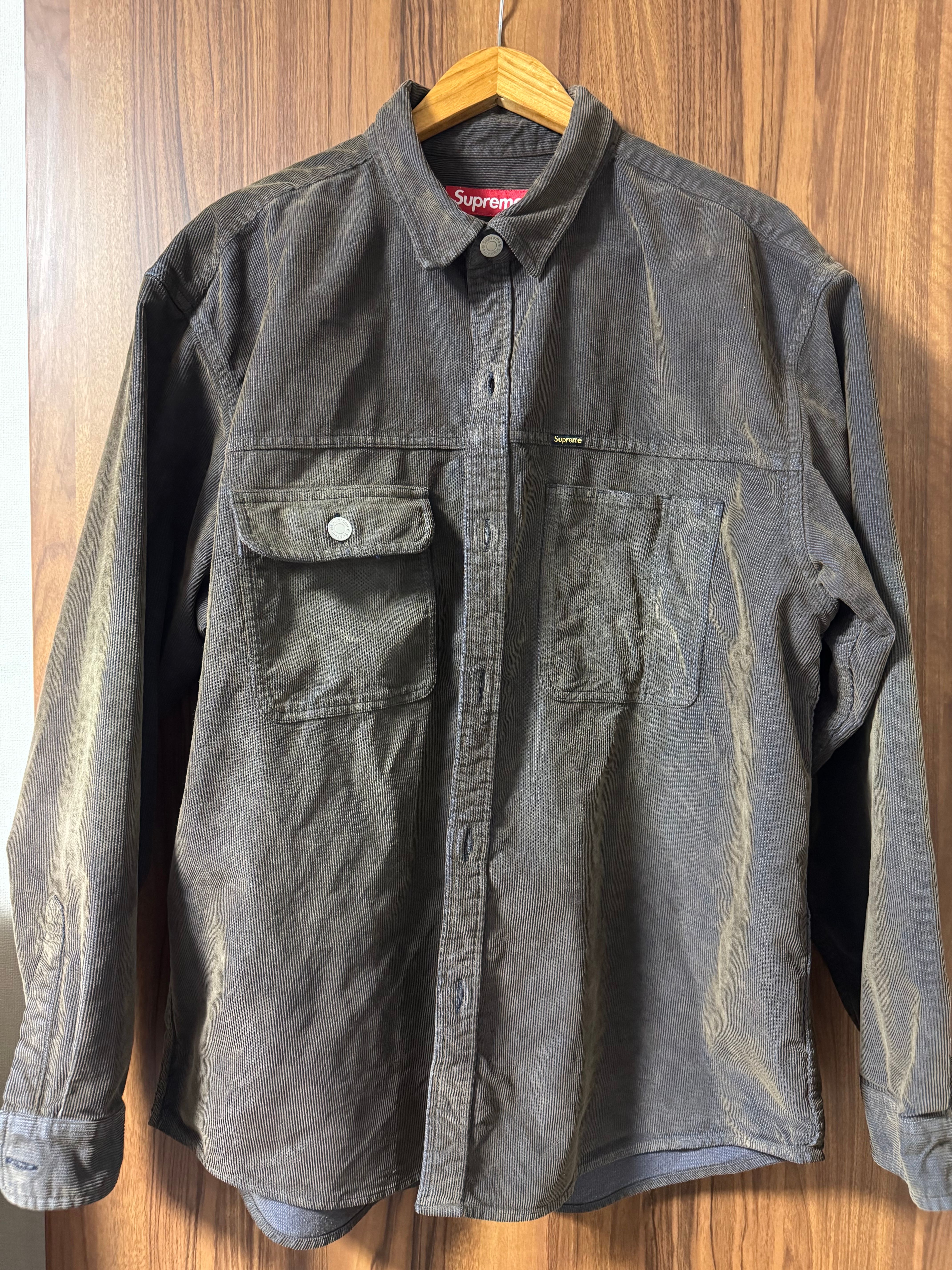 Supreme Washed Corduroy Shirt "Brown"