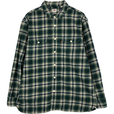 古着 リーバイス Levi's RELAXED 長袖 フランネルチェックシャツ メンズL相当/eaa646877