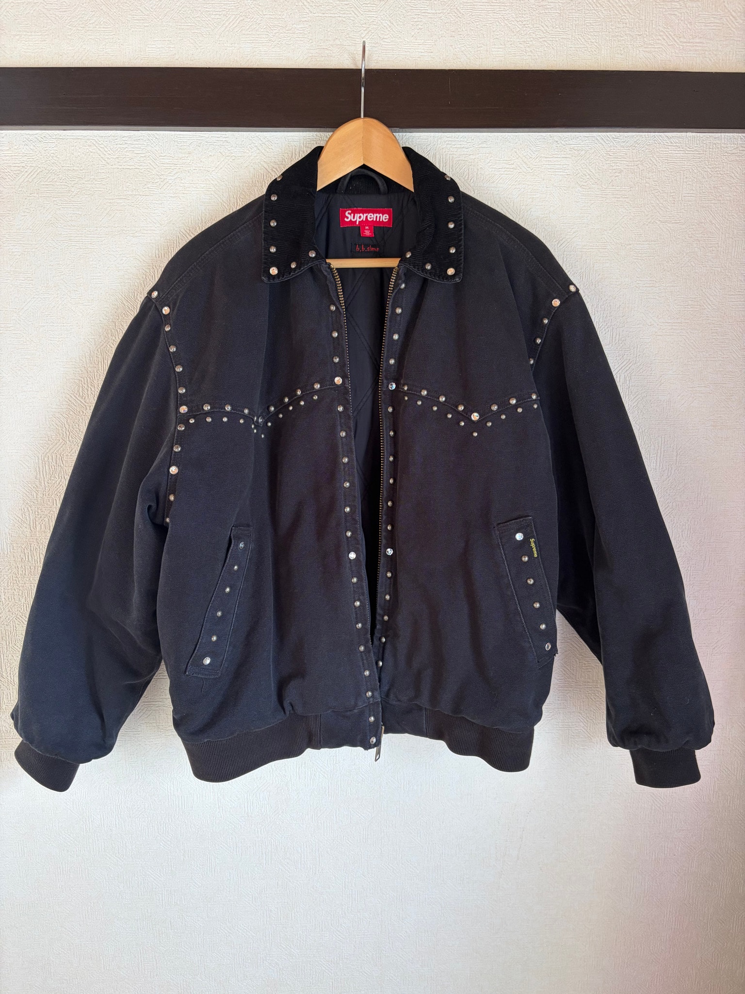 Supreme x B.B. Simon Studded Work Jacket "Black"