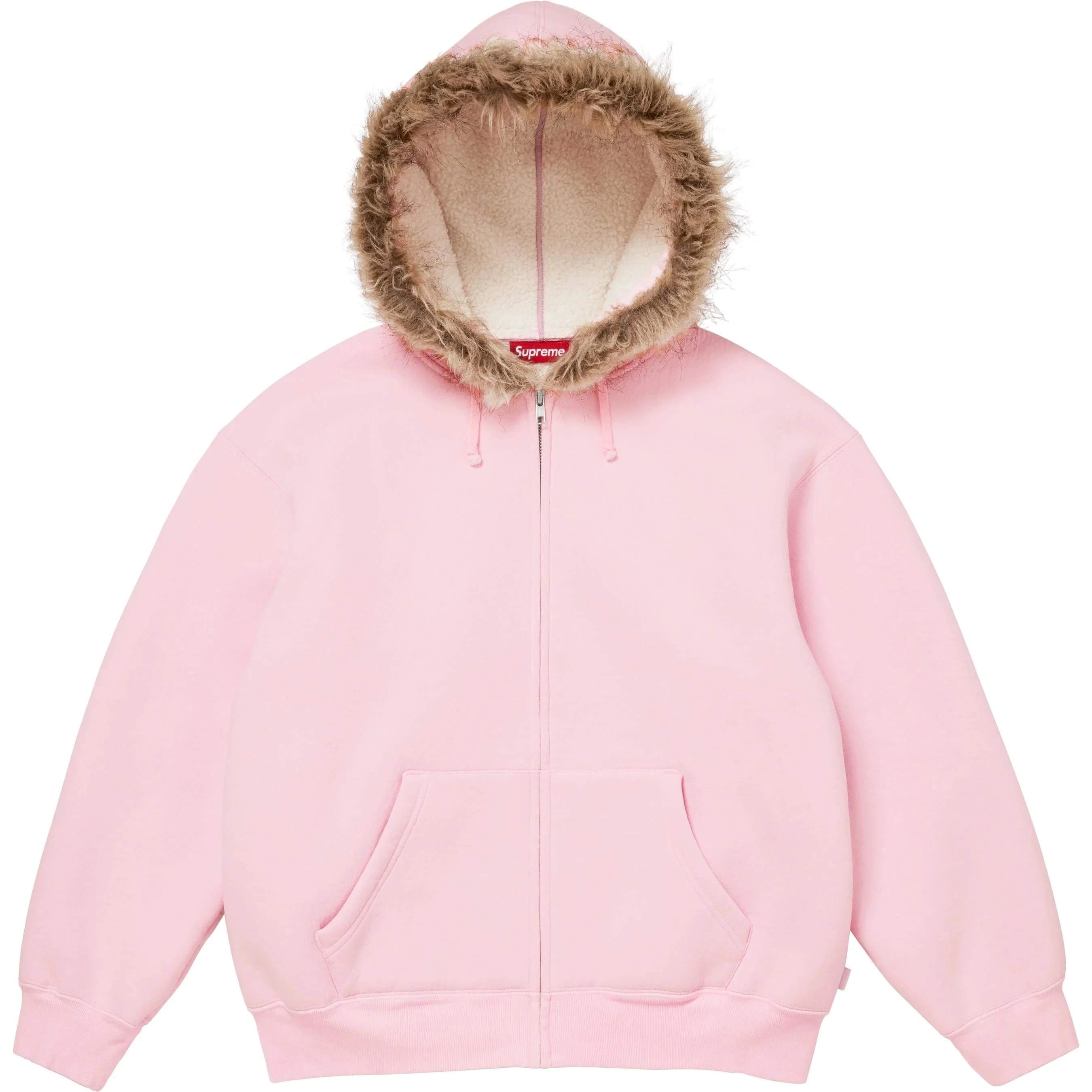 Supreme Faux Fur Zip Up Hooded Sweatshirt 