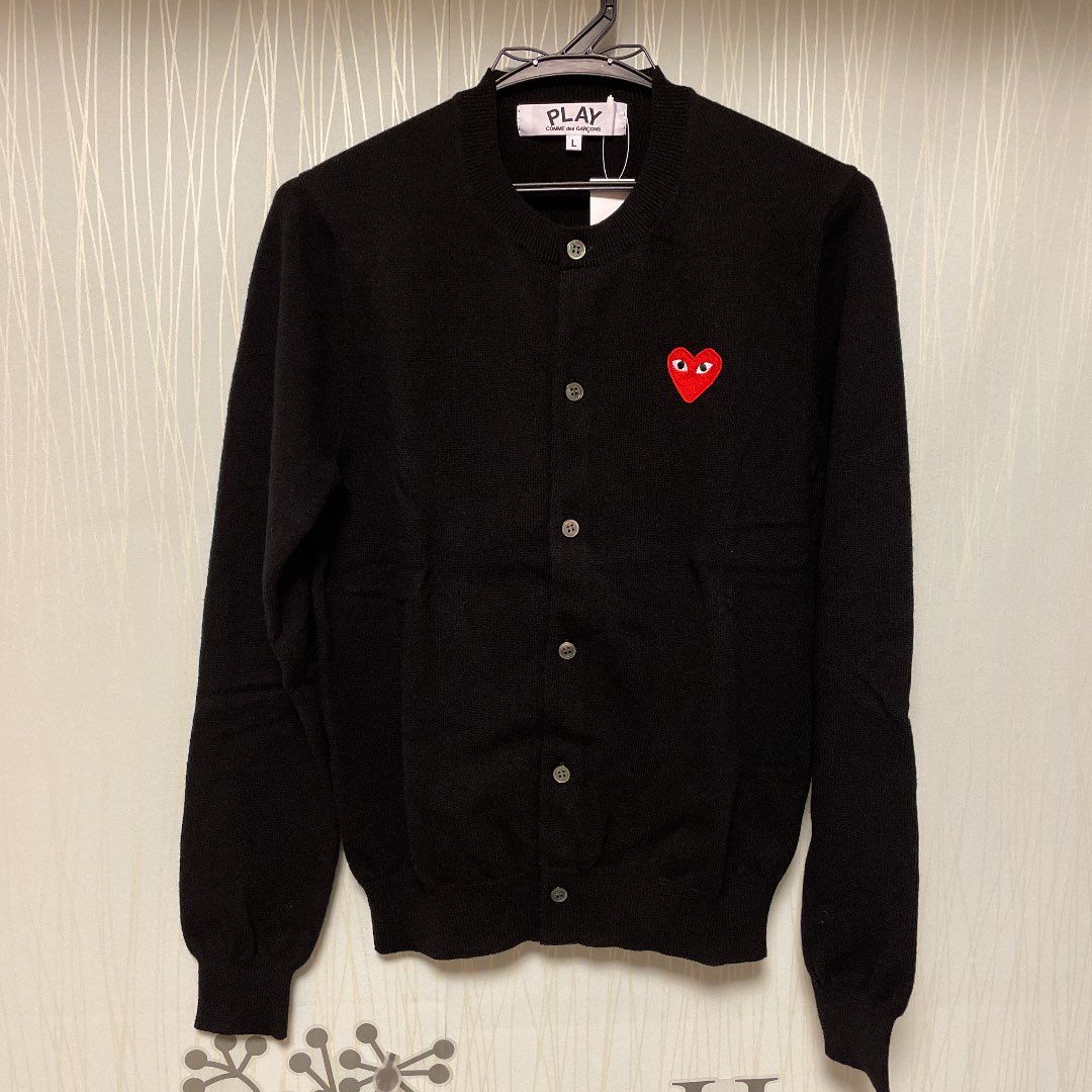 COMME des GARCONS ハートロゴ カーディガン メンズ