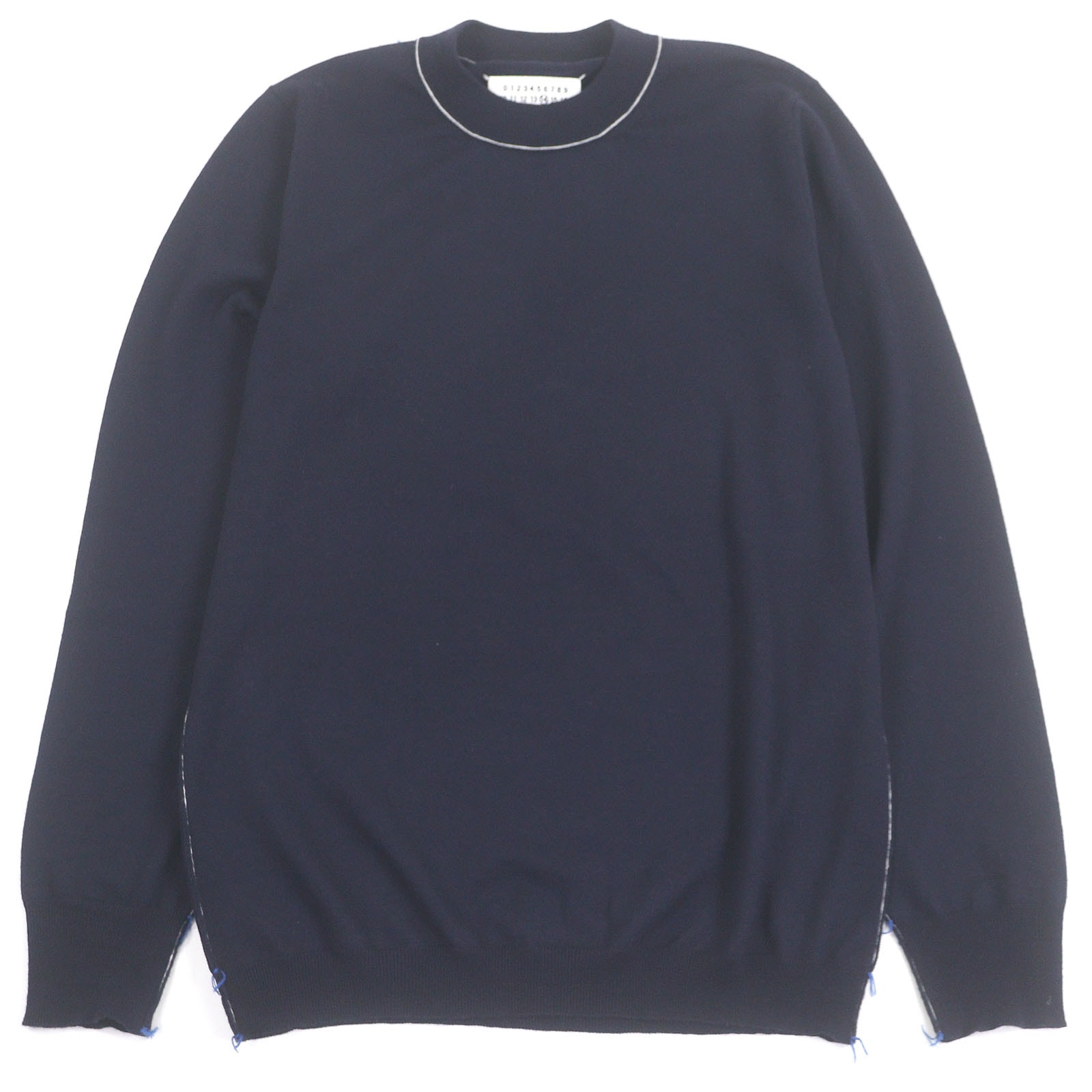 美品 メゾンマルジェラ14 セーター ネイビー メンズ S S50HA1004