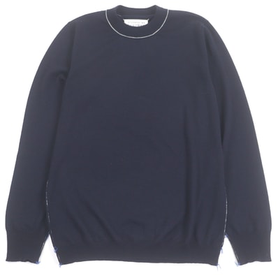 美品 メゾンマルジェラ14 セーター ネイビー メンズ S S50HA1004