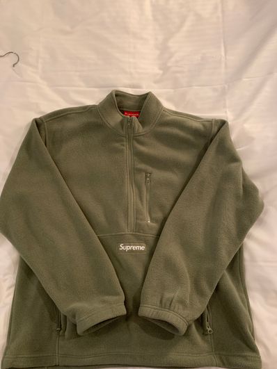 Supreme Polartec Half Zip Pullover "Light Olive"