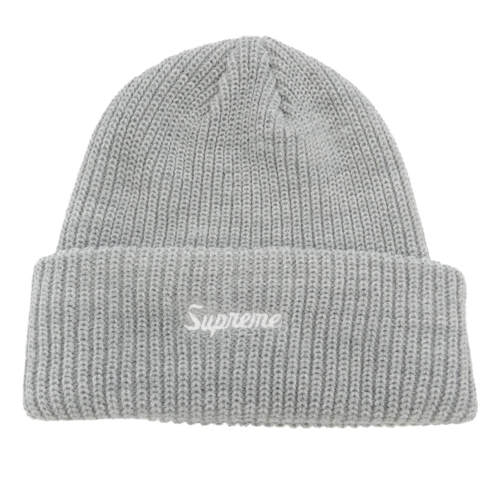 Supreme シュプリーム 23AW Loose Gauge Beanie ルーズ ゲージ ビーニー ニット キャップ グレー系【極上美品】【中古】