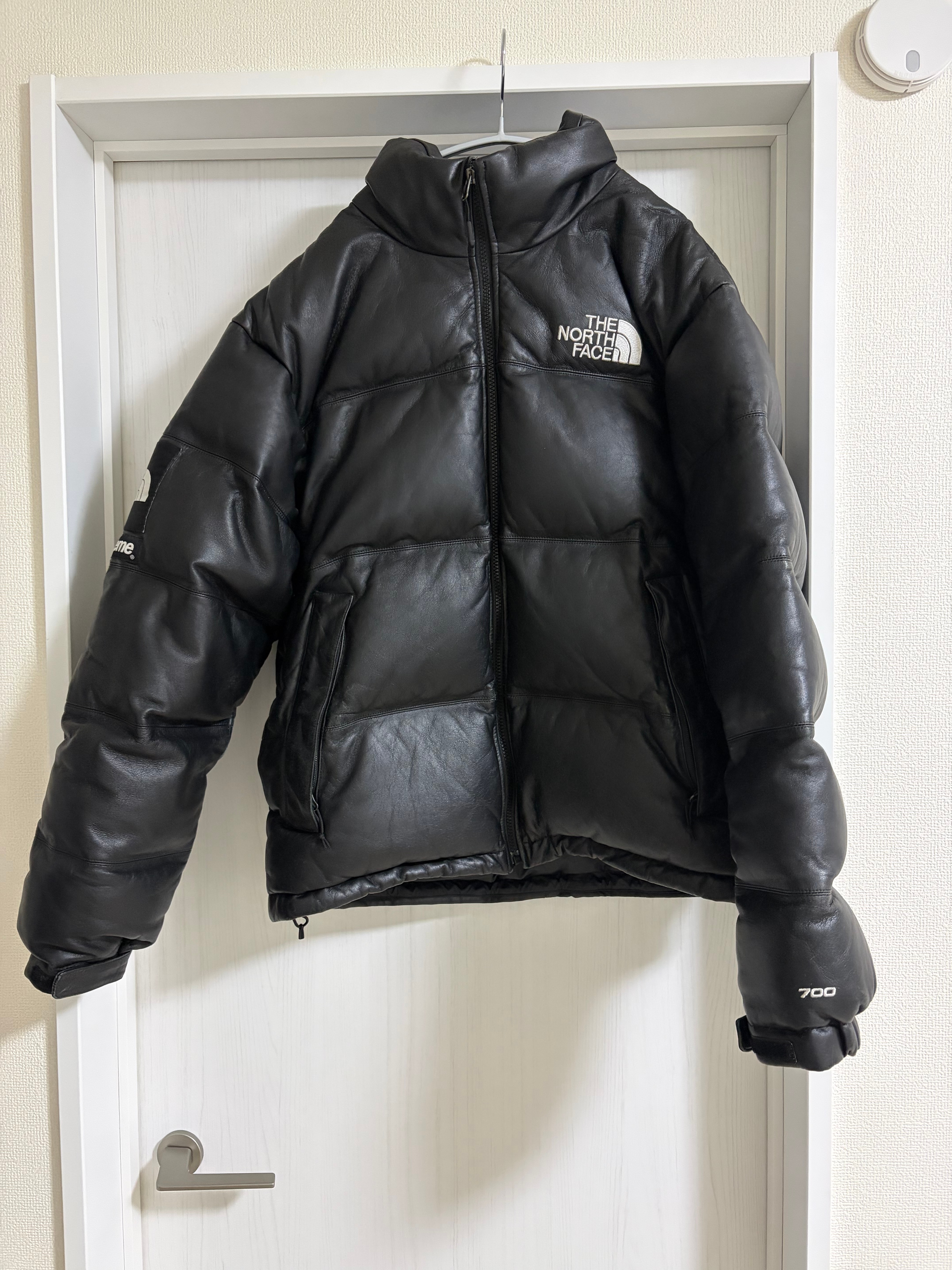 Supreme x The North Face Leather Nuptse Jacket "Black"