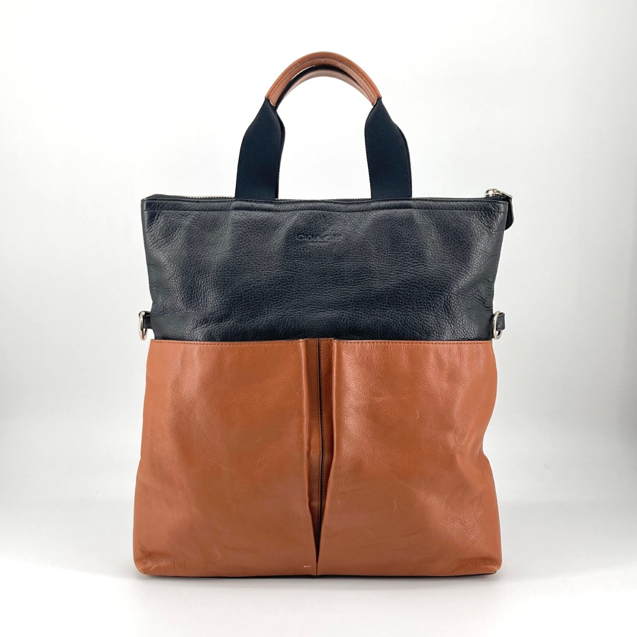 COACH(コーチ) サリバン F71722 トートバッグ ブラック×ブラウン
