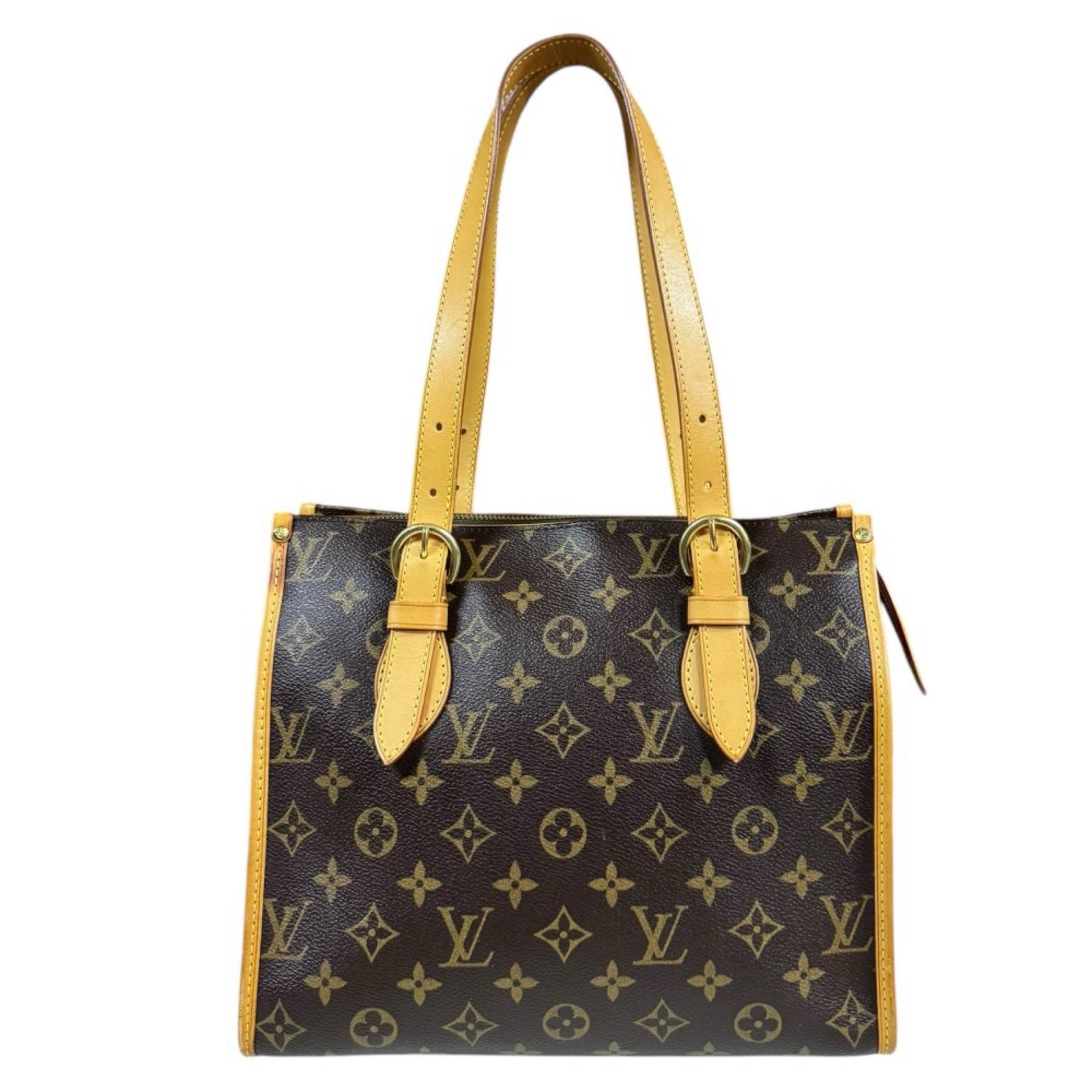 ルイヴィトン ポパンクール オ モノグラム トートバッグ モノグラムキャンバス M40007 ブラウン レディース LOUIS VUITTON  中古