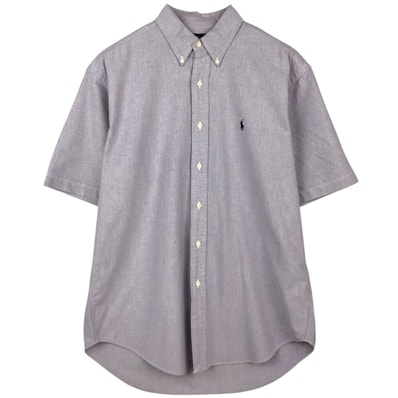 古着 ラルフローレン Ralph Lauren BLAKE 半袖 ボタンダウンシャツ メンズM相当/eaa641022