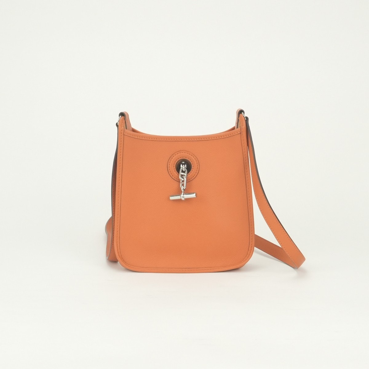 エルメス HERMES ヴェスパTPM ヴェスパ TPM バッグ ショルダーバッグ エプソン オレンジ Orange シルバー金具 ヴォーエプソン
