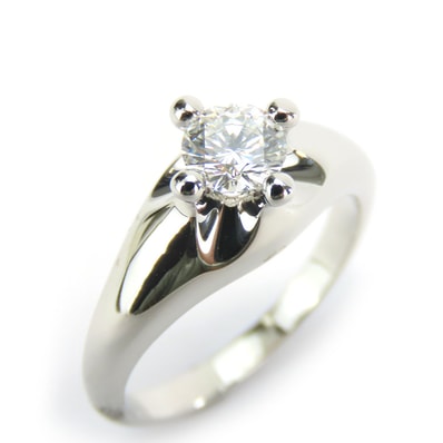 【中古】 ブルガリ リング・指輪 コロナソリテール Pt950 ダイヤモンド 約6.7g プラチナ ジュエリー 1P 婚約指輪 レディース 女性 BVLGARI