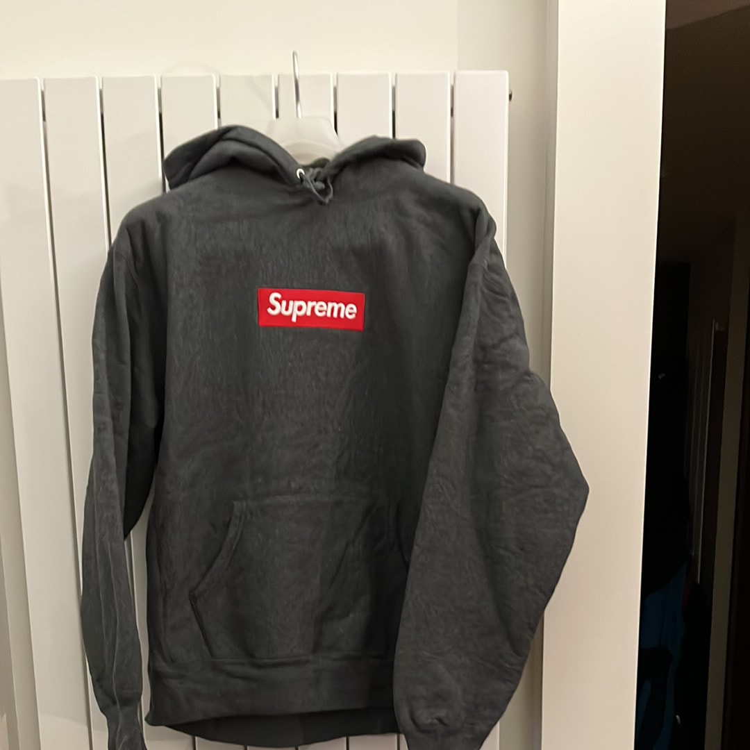 Supreme Box Logo Hooded Sweatshirt "Charcoal" (21FW)