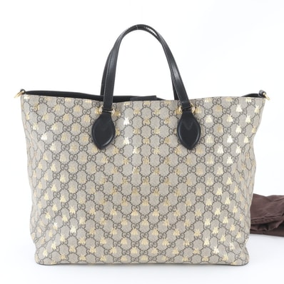 ■極美品 グッチ GGスプリームビー 蜂 453705 トート バッグ