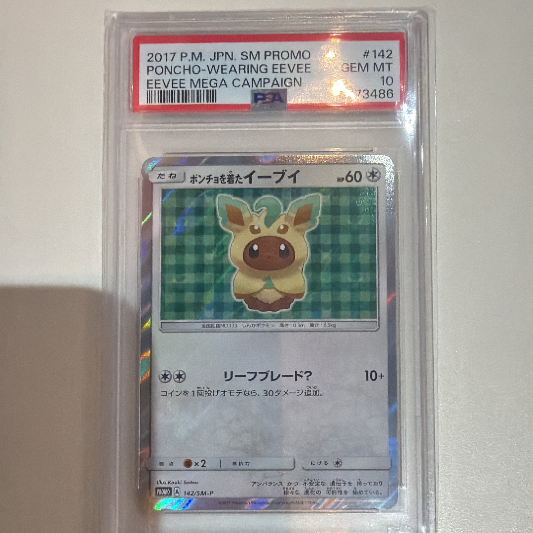 PSA9】ポンチョを着たイーブイ: プロモ[SM-P 142](プロモーション
