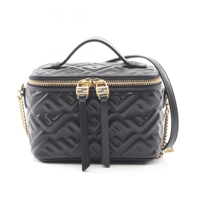 フェンディ FENDI FFモチーフ ハンドバッグ バッグ レザー レディース ブラック系 8BS108AAJDF0KUR 【新品】