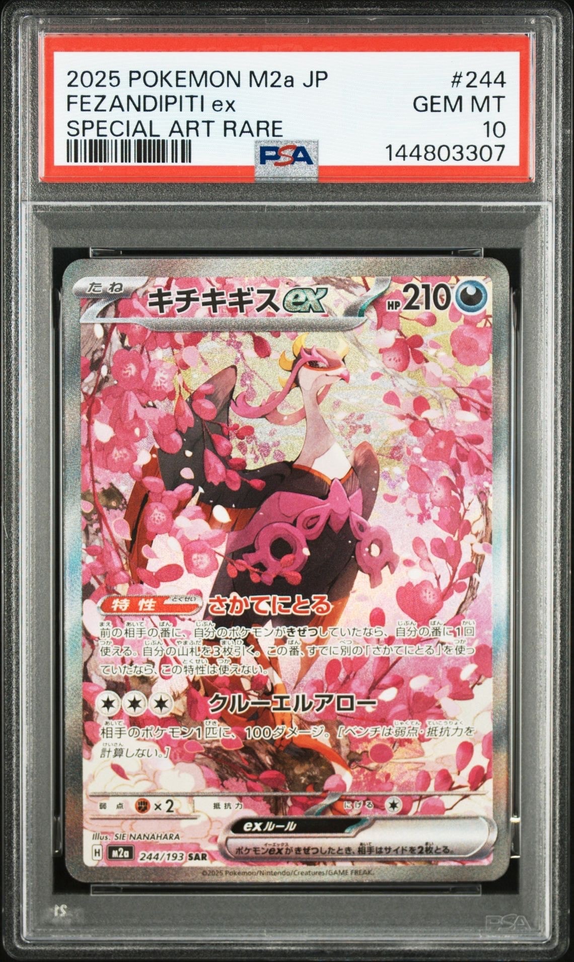 PSA10】キチキギスex SAR [M2a 244/193](ハイクラスパック「MEGA