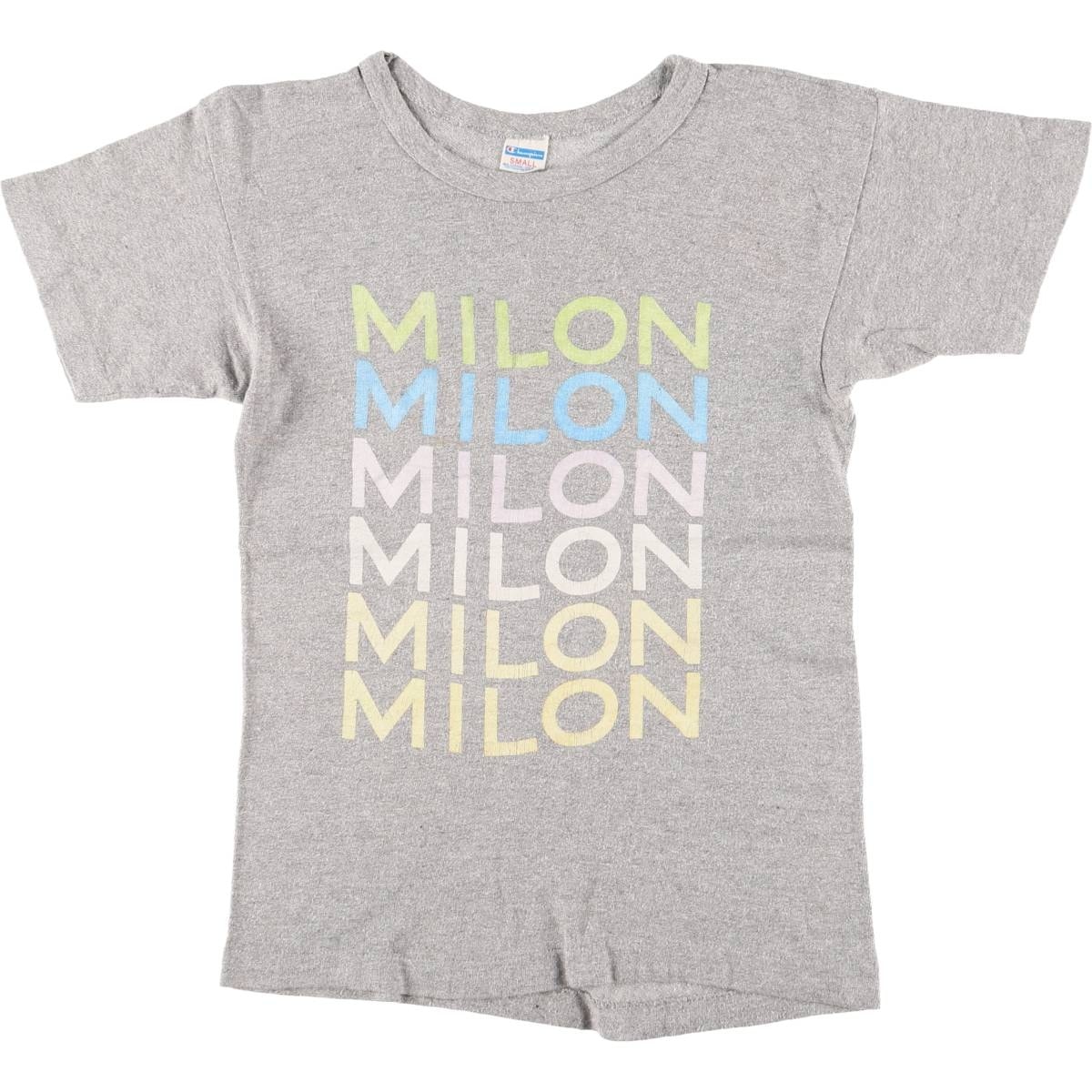 古着 70年代 チャンピオン Champion バータグ 88/12 ハチハチワンツーボディー 霜降り スポーツTシャツ USA製 レディースS相当 ヴィンテージ/eaa566000