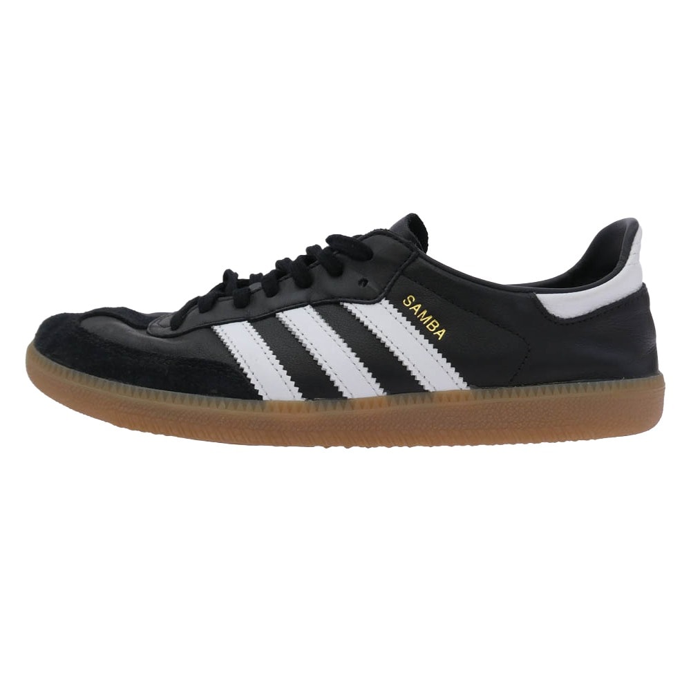 adidas アディダス スニーカー IF0641 Samba Decon サンバ レザー ローカット スニーカー ブラック系 ホワイト系 ブラウン系 26.5cm【中古】
