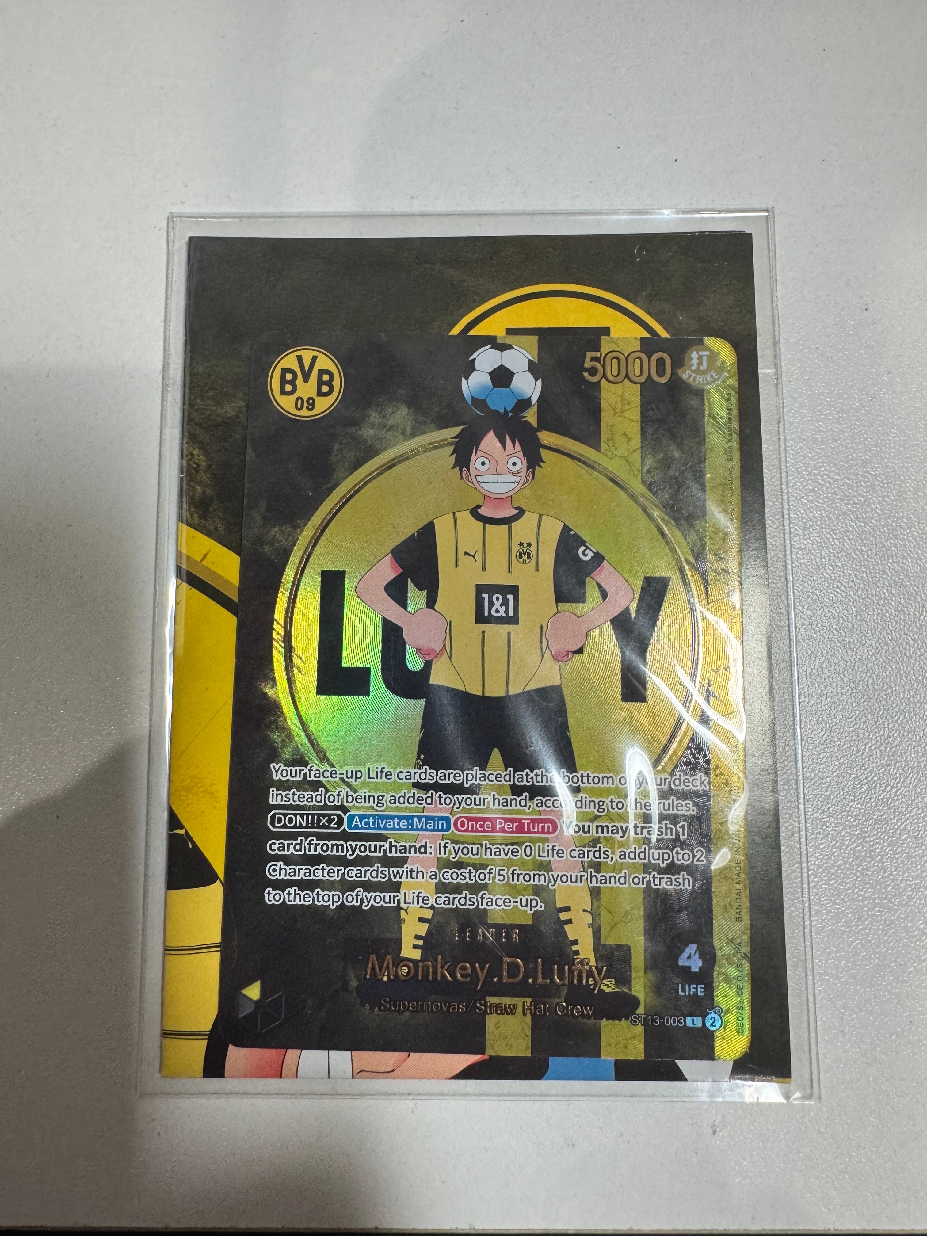 モンキー・D・ルフィ L [ST13-003]【英語版】(プロモーションカード「ボルシアドルトムント × ONE PIECE マッチデー 2025」)