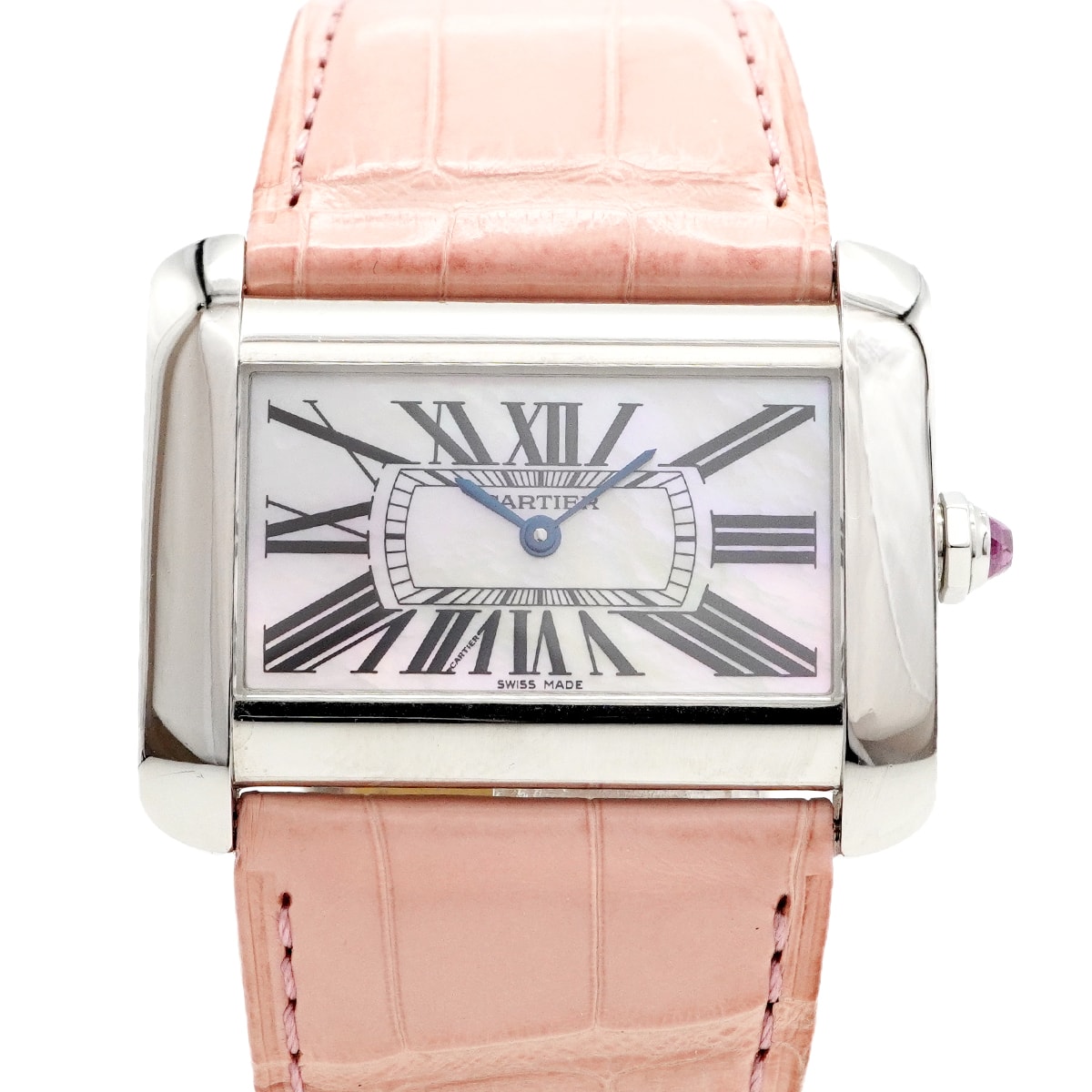 ★最終価格★SALE【6wcc0208】カルティエ タンク ディヴァン 2600 ピンク文字盤【中古】腕時計 メンズ レディース ユニセックス