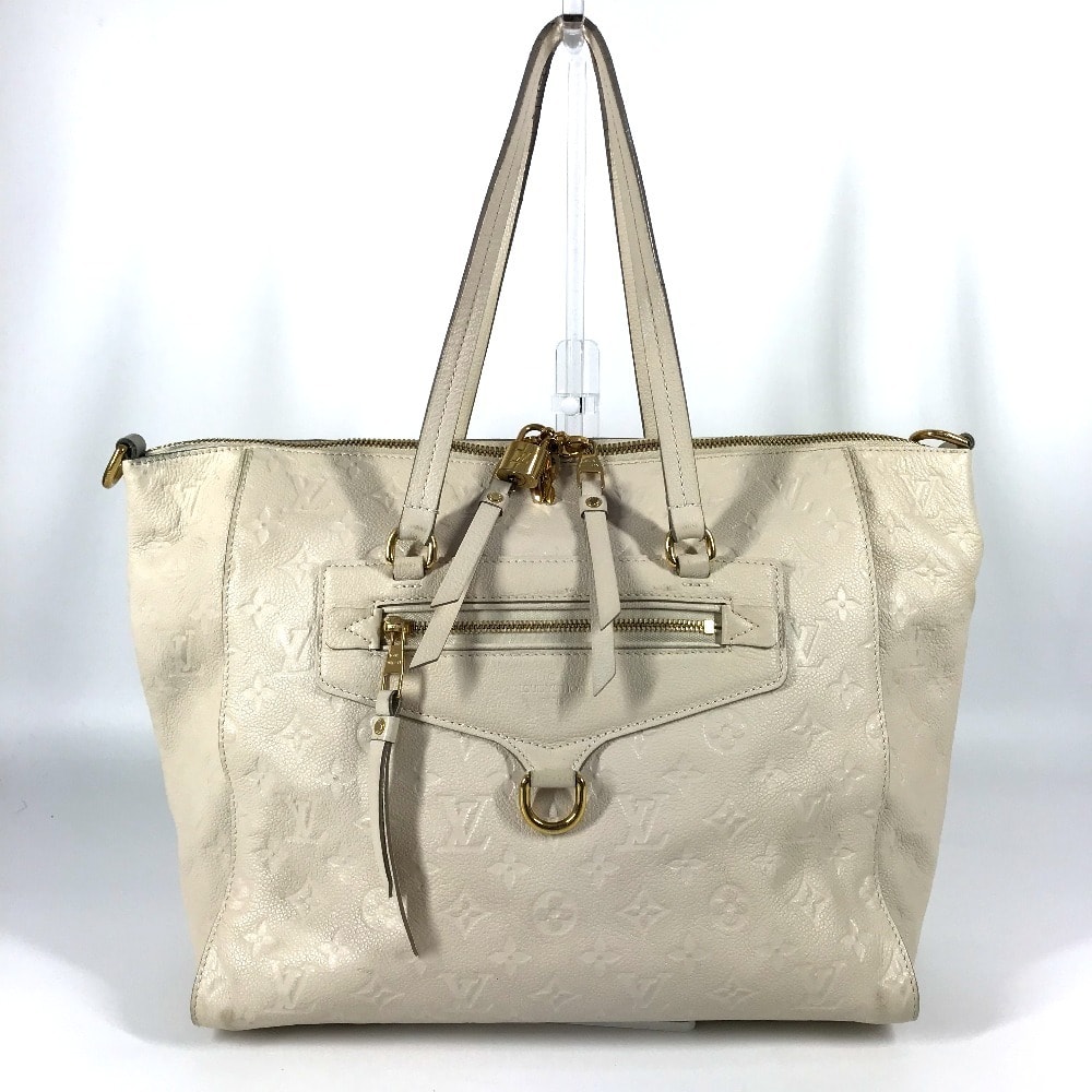 ルイヴィトン LOUIS VUITTON ルミニューズPM M93411 モノグラムアンプラント カバン トートバッグ 肩掛け ショルダーバッグ モノグラムアンプラントレザー ネージュ ホワイト