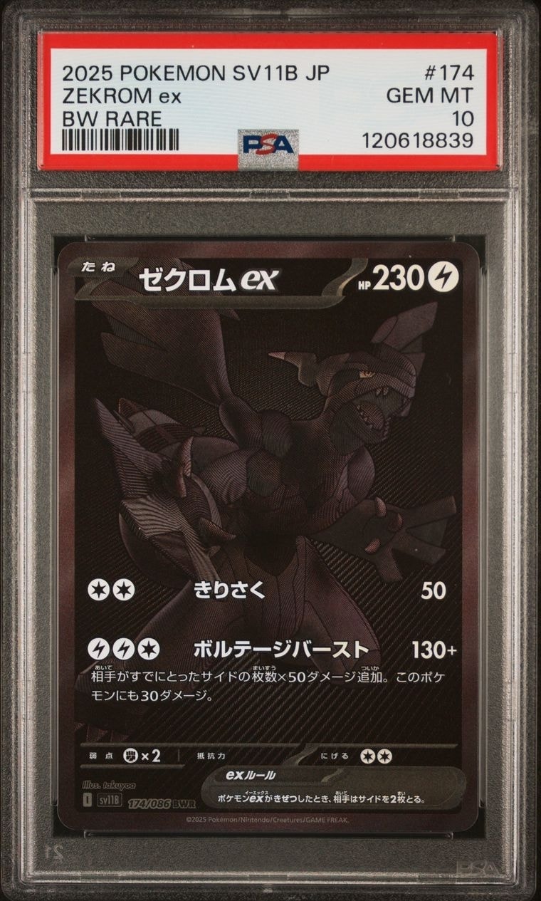 ゼクロムex BWR [SV11B 174/086](拡張パック「ブラックボルト」)