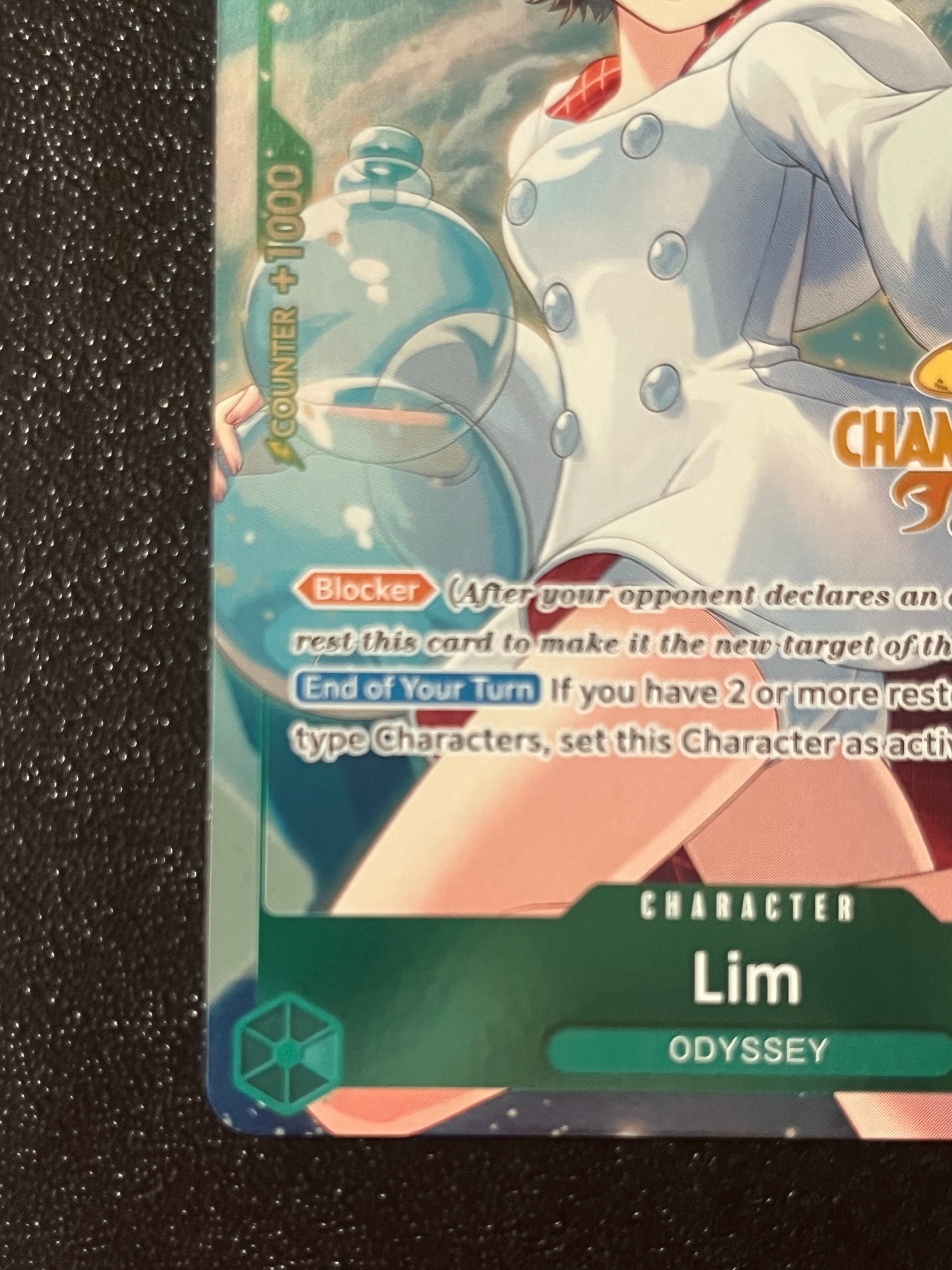 ワンピースカードゲーム Lim 英語 プロモ　リム　チャンピョンシップ A（きれいな状態）】リム P [P-079]【英語版】(プロモーションカード
