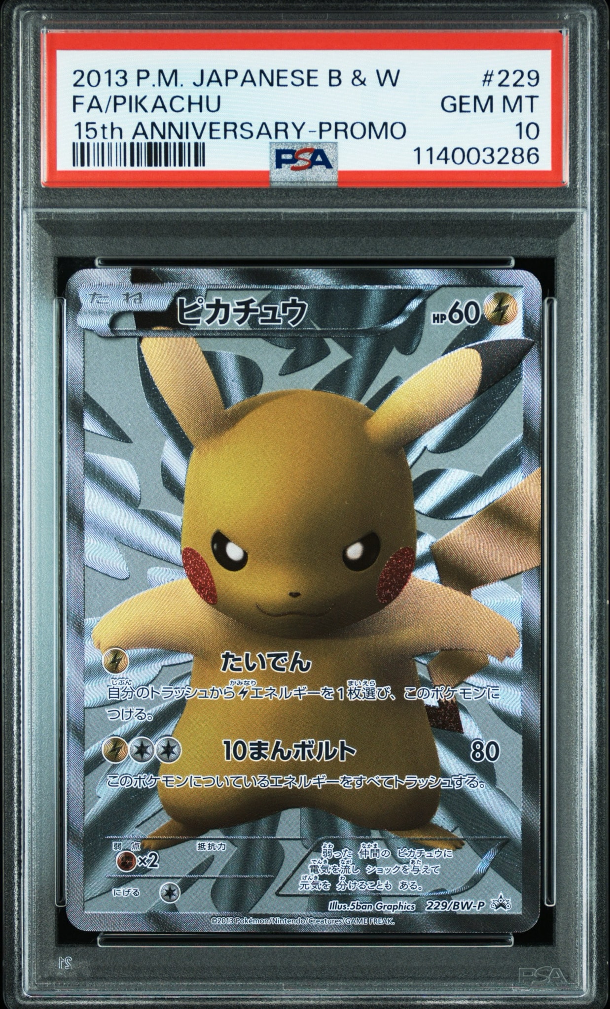 ピカチュウ P [BW-P 229/BW-P](プロモーションカード「ポケモン