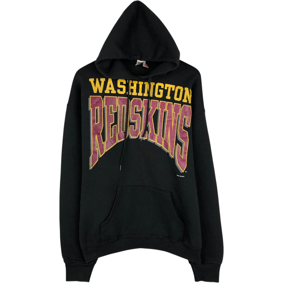 古着 90年代 フルーツオブザルーム FRUIT OF THE LOOM NFL WASHINGTON REDSKINS ワシントンレッドスキンズ スウェットプルオーバーパーカー USA製 メンズXL相当 ヴィンテージ/eaa629599
