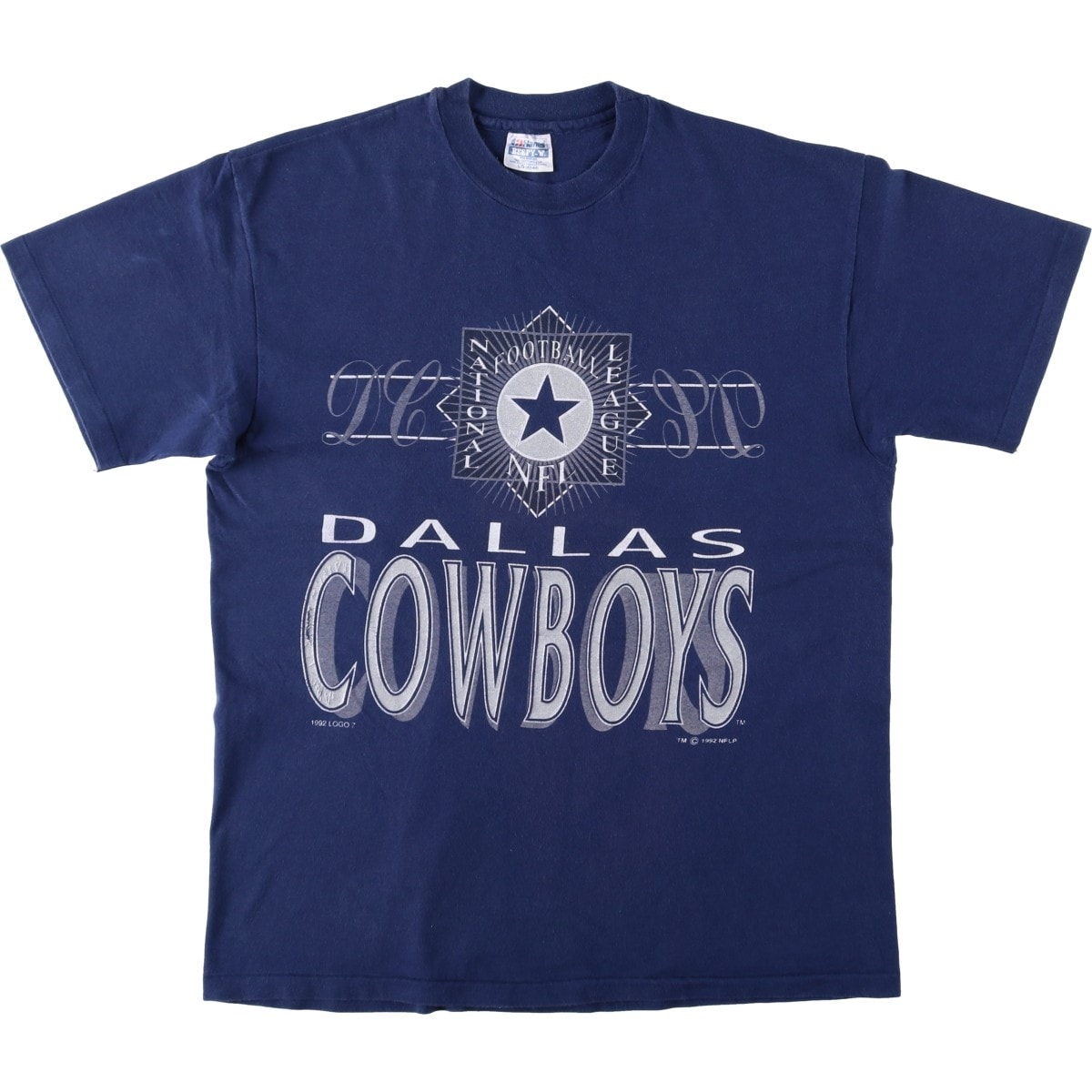 古着 90年代 ヘインズ Hanes BEEFY-T 青タグ NFL DALLAS COWBOYS ダラスカウボーイズ ロゴプリントTシャツ USA製 メンズL相当 ヴィンテージ/eaa657078