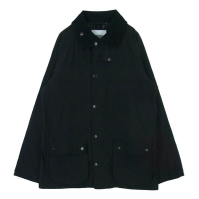 Barbour バブアー 2001155 BEDALE SL PEACHED ビデイル スリムフィット ピーチスキン ジャケット ブラック系 40【中古】