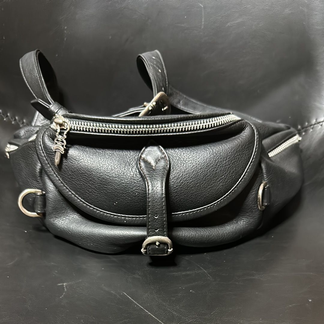 Chrome Hearts Snat Pack Leather XL West Bag "Black"