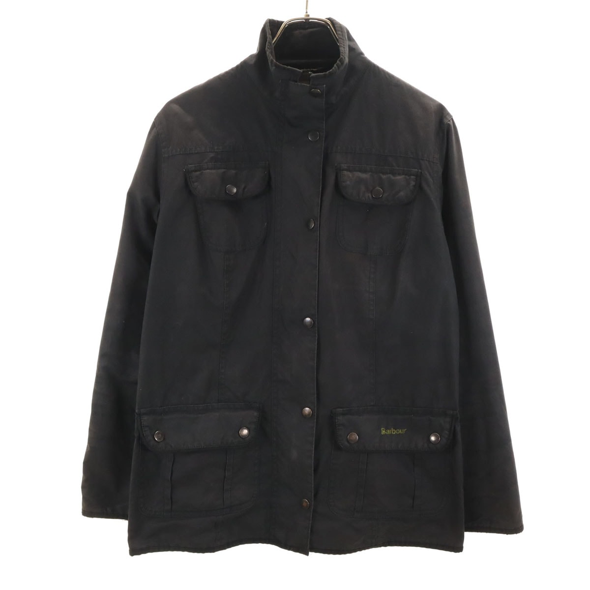 Barbour バブアー 英国製 3ワラント SMU UTILITY オイルドジャケット 14 ブラック ワックス