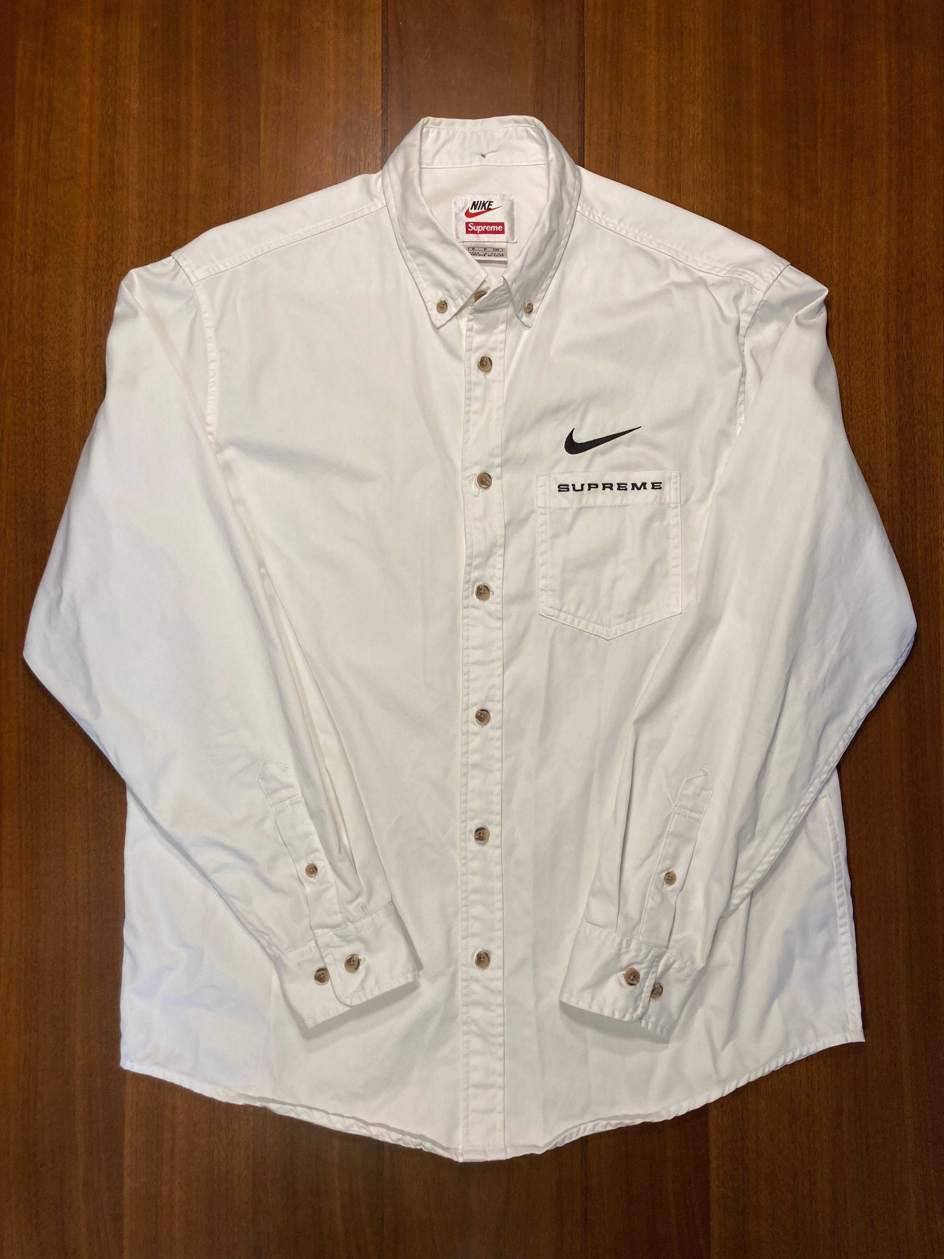 Supreme / Nike® Cotton Twill Shirt "White"