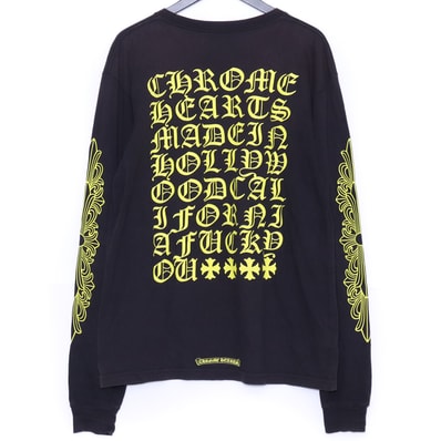 Chrome Hearts Old English L/S T-Shirt "Black/Yellow"