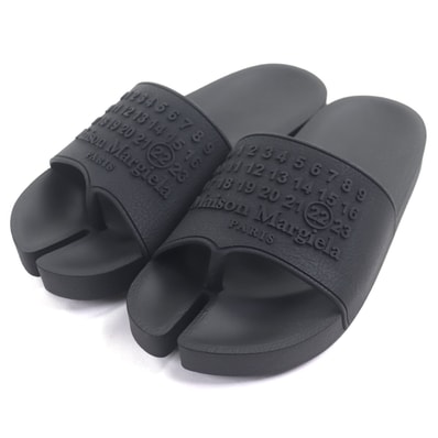 未使用品 メゾンマルジェラ22 サンダル TABI タビ ブラック メンズ 39 S58WX0092