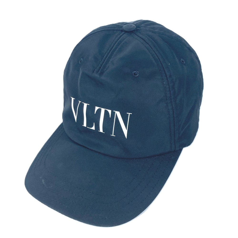 ヴァレンティノ VALENTINO ロゴ VLTN バイカラー 帽子 キャップ帽 ベースボール キャップ ナイロン ブラック