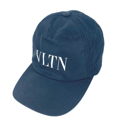 ヴァレンティノ VALENTINO ロゴ VLTN バイカラー 帽子 キャップ帽 ベースボール キャップ ナイロン ブラック