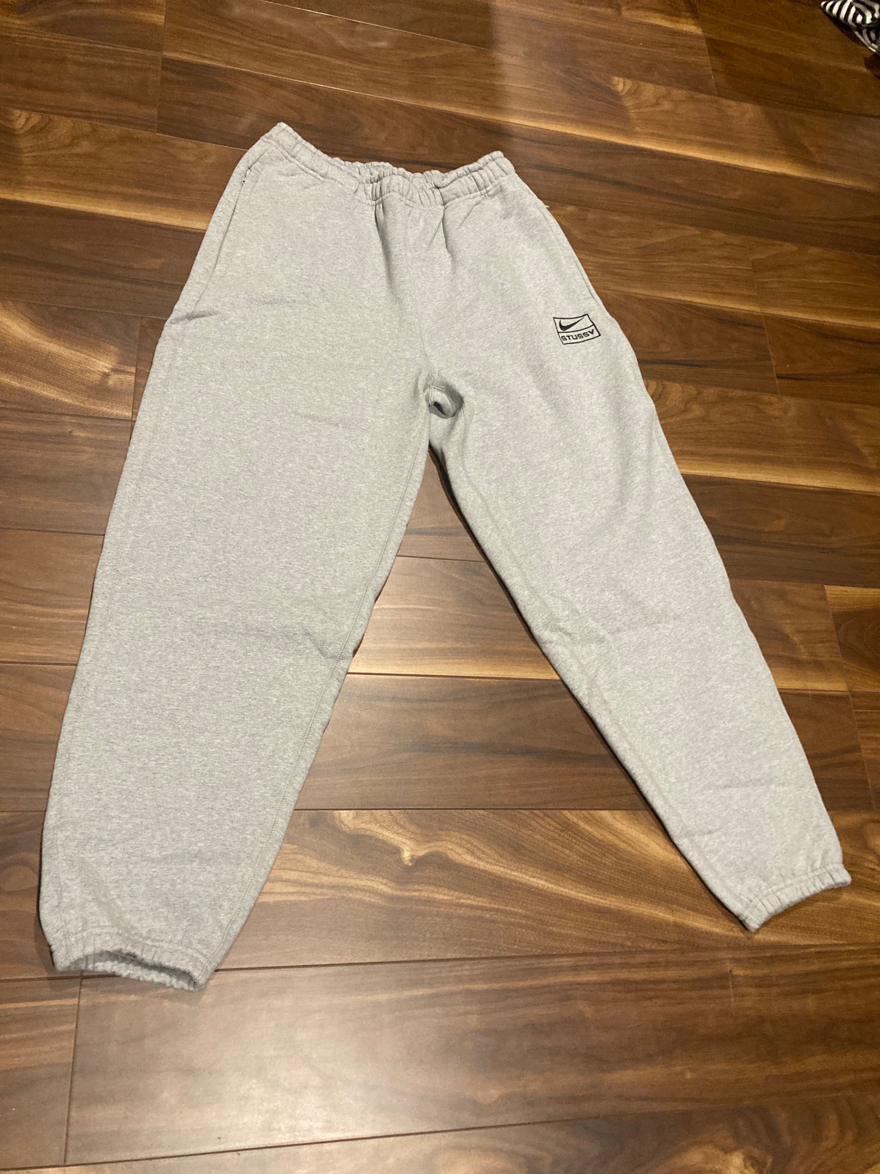 Stussy × Nike NRG Washed Fleece Pant (Asia Size) "Grey" DJ9491-063
